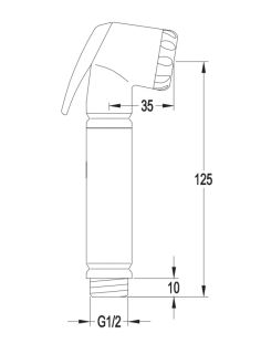 Гигиенический душ со смесителем Omnires Y хром SYSYBI1CR